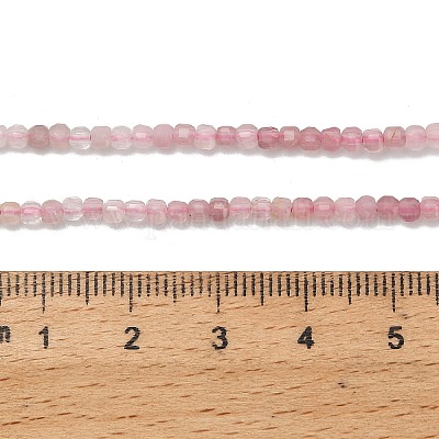 Природного розового кварца нитей бисера G-L634-D12-2.5x2.5mm-1