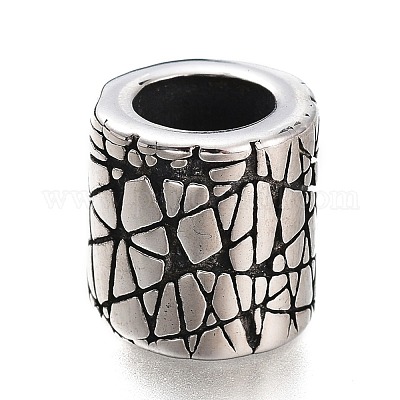 Европейские бусины из нержавеющей стали 304 STAS-O129-05AS-1