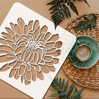 Card - DIY Painting 1/4 Flower Hollow Stencil