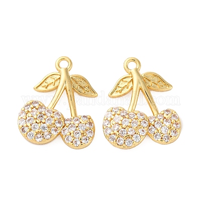 Латунные микро проложить кубического циркония подвески KK-F895-18A-G-1