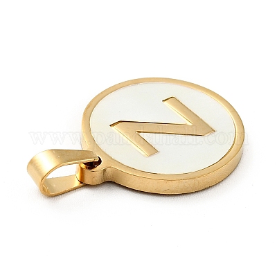 Вакуумное покрытие pvd нержавеющая сталь 304 с подвесками из белой ракушки STAS-G268-01-G-1