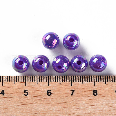 Непрозрачные акриловые бусины MACR-S370-D8mm-31-1