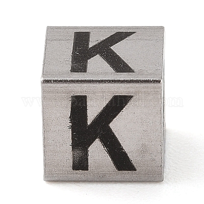 Европейские бусины из нержавеющей стали 201 STAS-M058-01K-P-1