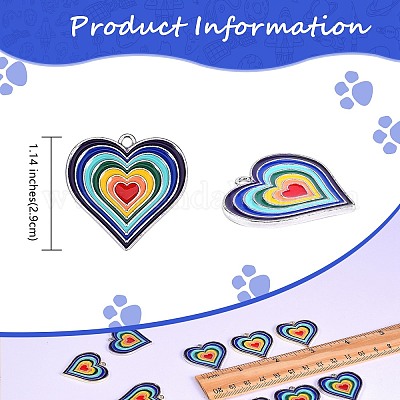 10шт 2 цвета сплава эмалевые подвески ENAM-SZ0001-58-1