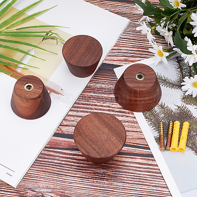 4 шт. 2 стиля деревянной вешалки для одежды AJEW-CA0001-34A-1