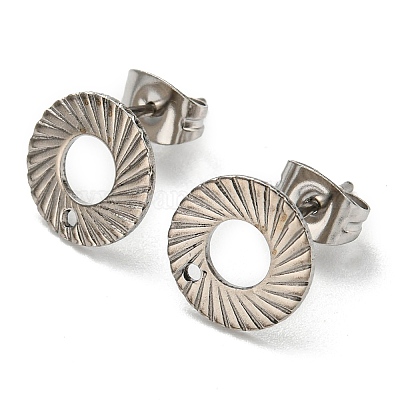 Серьги-гвоздики из нержавеющей стали 201 STAS-B045-13P-A-1