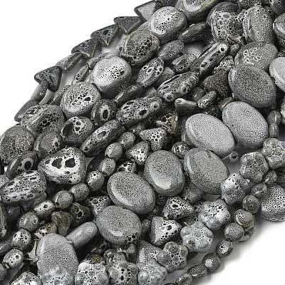 Фарфора ручной работы бисер нитей&nbsp;PORC-B002-19F-1