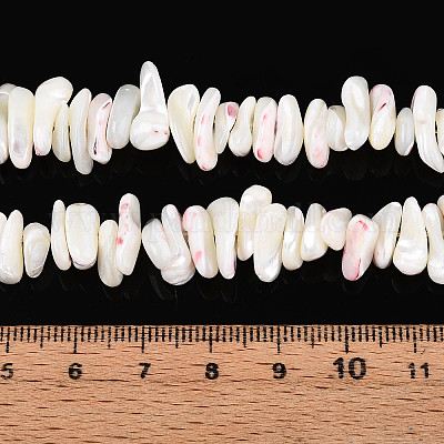 Нити бусин из натуральных трохоидных/трохус ракушек SSHEL-T017-29-1