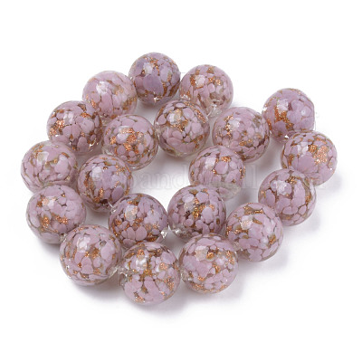 Бусины ручной работы бусины золотого песка LAMP-S194-008C-01-1