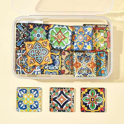 1 пакетик стеклянных кабошонов GGLA-FS0001-20A-1