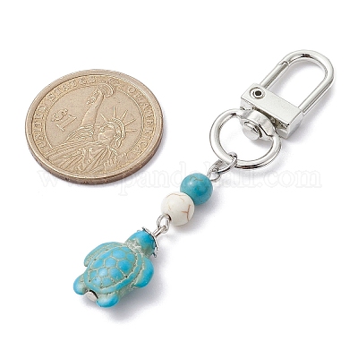 Подвеска из синтетической бирюзы HJEW-JM01421-1