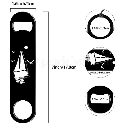 430 открывалок для бутылок из нержавеющей стали AJEW-WH0259-047-1