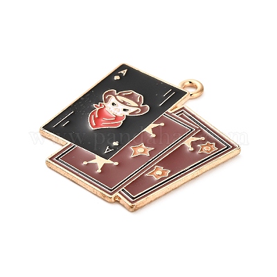 Подвески из сплава и эмали в стиле вестерн-ковбоев FIND-V001-04G-09-1