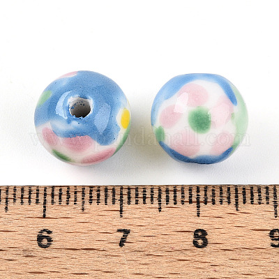 Фарфоровые бусины ручной работы PORC-N009-05D-1