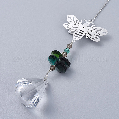 Хрустальная люстра призмы AJEW-G025-F06-1