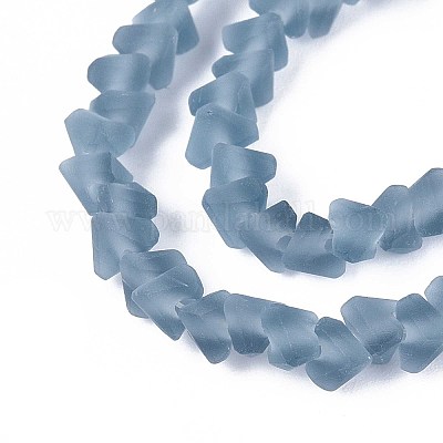 Матовые прозрачные стеклянные бусины GLAA-N016-4mm-29-1