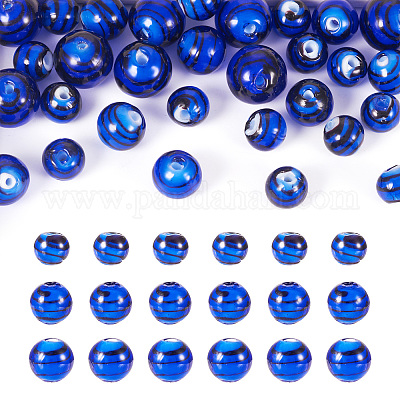 32шт ручной работы бусины лэмпворк LAMP-TA0001-56D-1