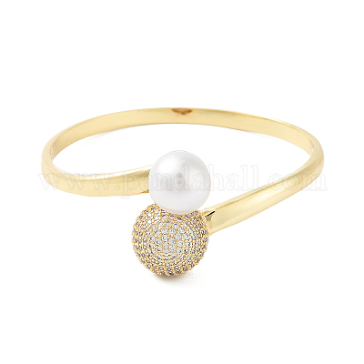 Браслеты из латуни с покрытием стойки BJEW-M314-01G-1