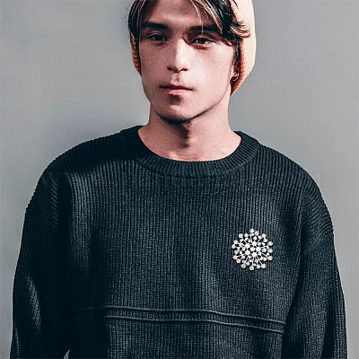 8 шт. 8 стиля брошь-булавка в виде снежинки со стразами и искусственным жемчугом JEWB-BC0001-06-1