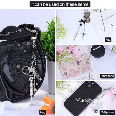 Наборы мобильных ремешков из сплава 4 шт. DIY-SZ0009-99-1