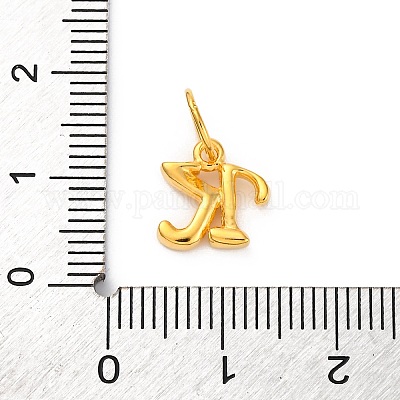 925 подвеска в виде буквы из стерлингового серебра с соединительными кольцами STER-R008-01G-K-1