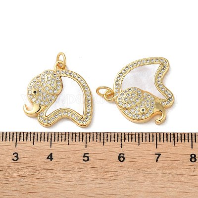 Латунные микро проложить кубического циркония подвески KK-B083-39B-G-1