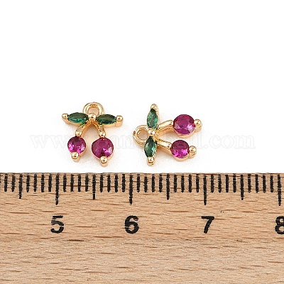 Латунные микро проложить кубического циркония подвески KK-C115-03E-04G-1