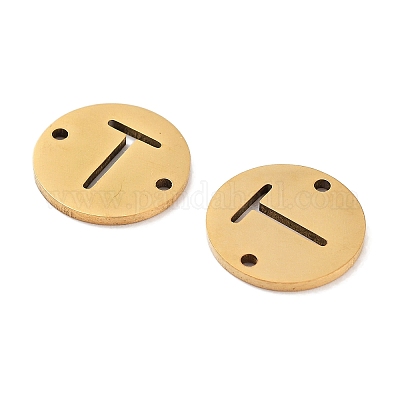 Вакуумное покрытие pvd 201 полые плоские круглые звенья из нержавеющей стали FIND-R149-03T-G-1