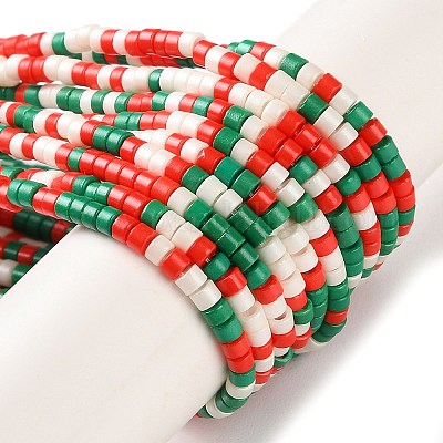 Рождественская тема ручной работы бусины лэмпворк нити LAMP-L078-008L-1