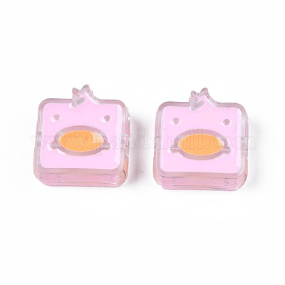 Прозрачные акриловые бусины ACRC-S039-09F-1