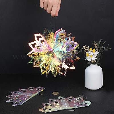 Украшения с подвесками в виде снежинок для домашних животных AJEW-WH20020-014B-1