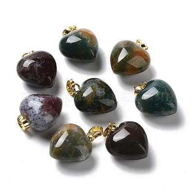 Природные моховой агат подвески G-I311-A08-G-1