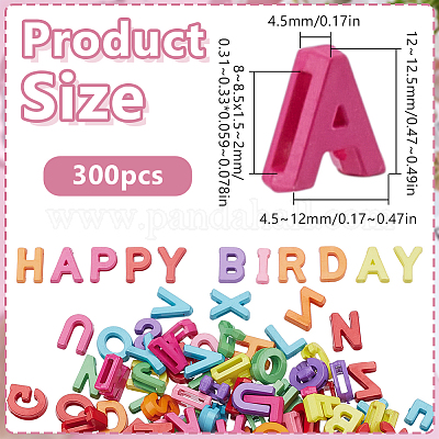 300 шт. Непрозрачные акриловые бусины&nbsp;SACR-HY0001-15A-1