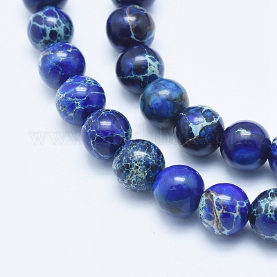 Натуральные имперские нитки из яшмы G-A175B-8mm-06-1