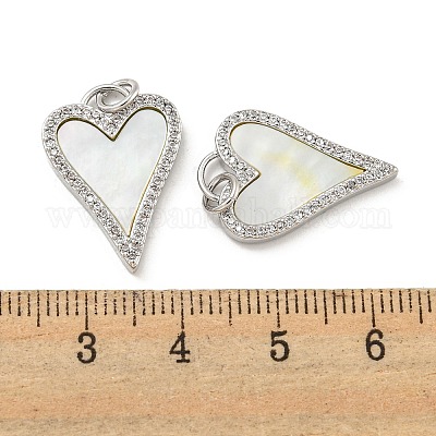 Латунные микропаве прозрачные подвески с фианитом KK-L211-015P-01-1