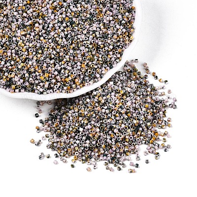 Цилиндрические стеклянные бусины Пикассо&nbsp;GLAA-T028-12A-12-1