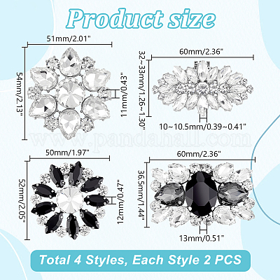 Ccessoires De Chaussure En Strass Bijoux Chaussures Clips Bricolage