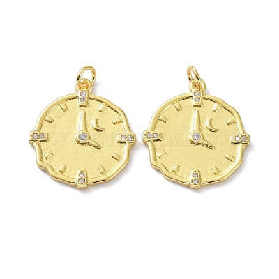 Латунные подвески с фианитами KK-B047-29G-1