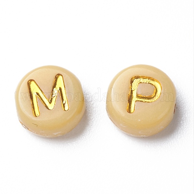 Непрозрачные разноцветные акриловые бусины MACR-Q242-011A-1