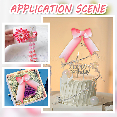 Полиэфирные ленты в крупный рубчик градиентного цвета OCOR-WH0047-20B-1