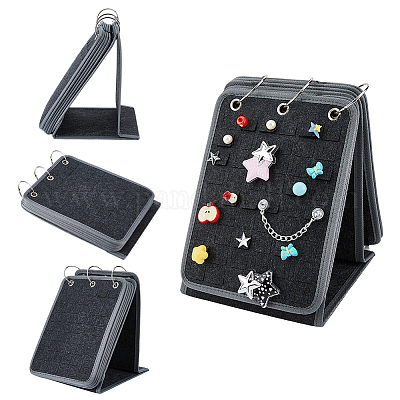 Фетровые подвески для обуви коллекция переплет календарь книга AJEW-WH0270-481-1