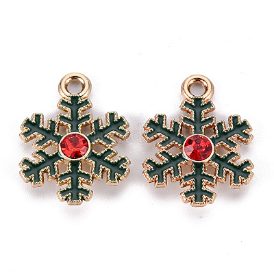 Подвески из экологически чистого сплава с эмалью ENAM-T011-67-NR-1