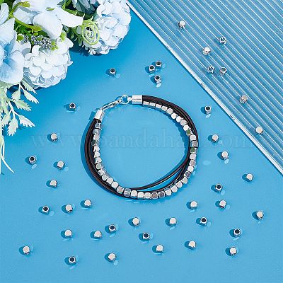 100 шт. бусины из нержавеющей стали марки 304 STAS-UN0043-36-1