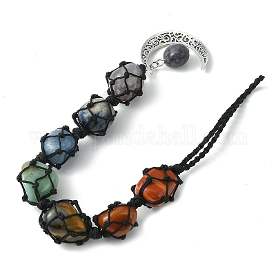 Мешочек с драгоценными камнями 7 чакры HJEW-JM01239-1