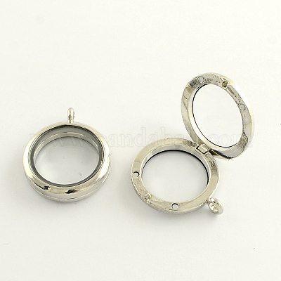 Сплав фоторамка жить памяти с плавающей медальон кулоны X-PALLOY-Q301-01-1