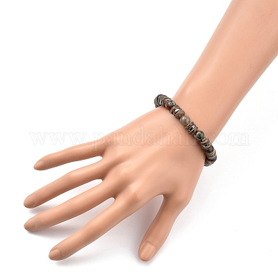 Природные и синтетические Gemstone браслеты простирания BJEW-JB05359-1