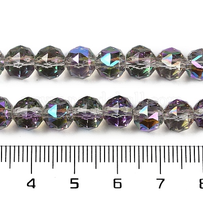 Прозрачные стеклянные бусины гальваническим пряди EGLA-N002-34C-C20-1