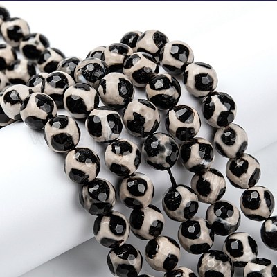 Бусины дзи с узором на спине черепахи в тибетском стиле X-G-H1453-1-1