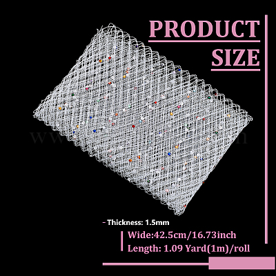 Полиэфирная сетчатая ткань из тюля DIY-WH0740-22A-1