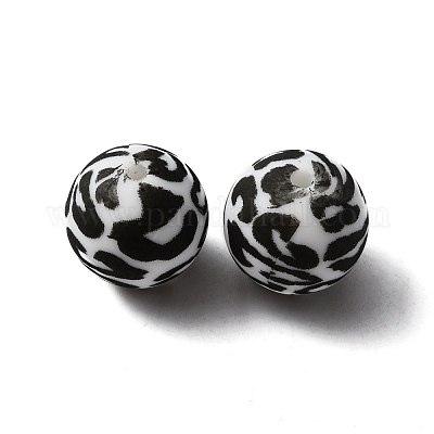 Силиконовые бусины SIL-WH0001-34F-1